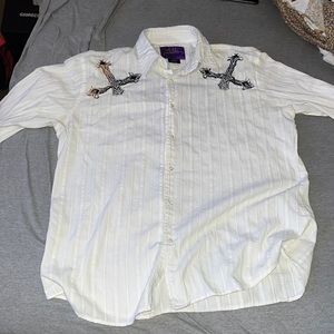 Men’s XL Atti White Button Down